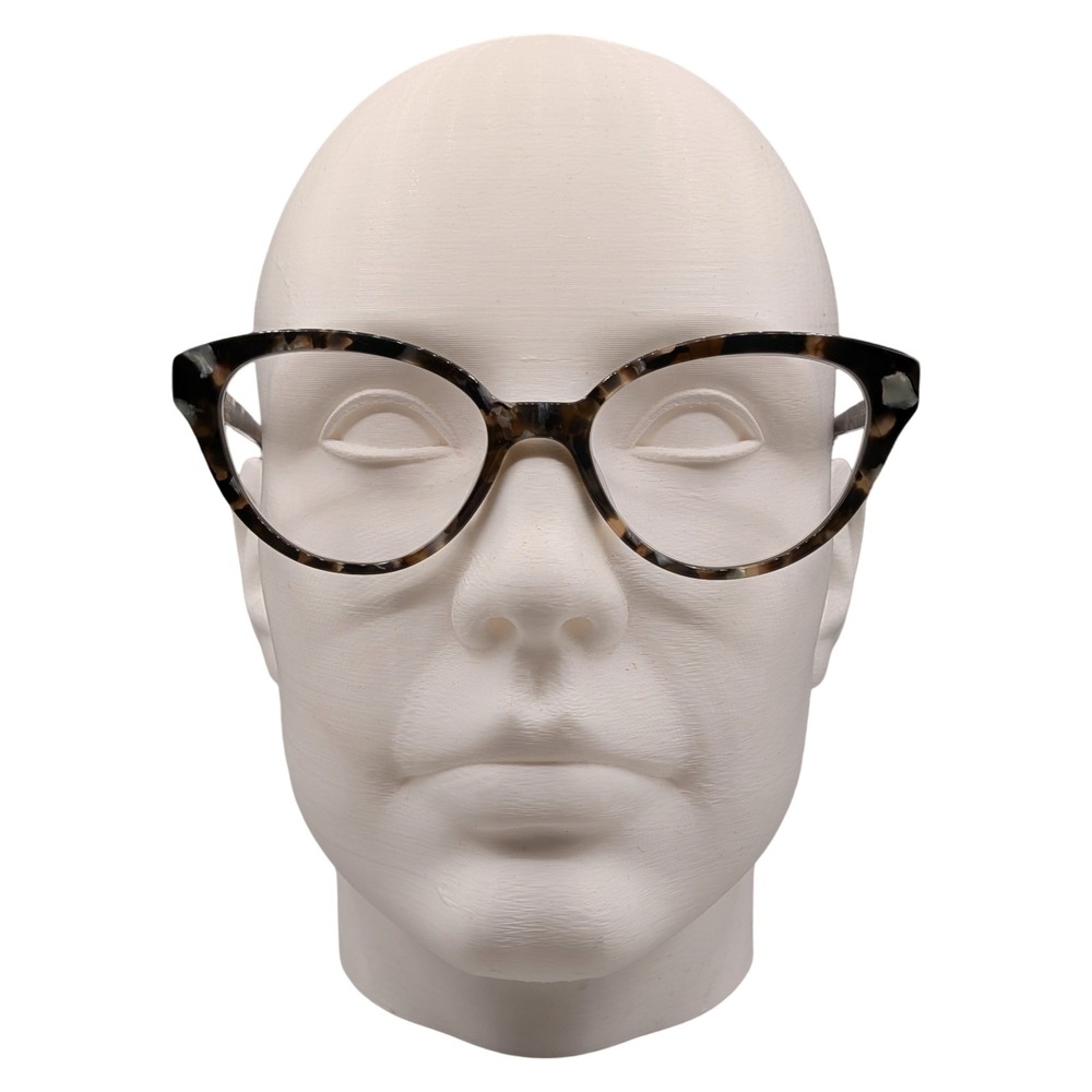 Warby Parker Fatima Wide Smoky Pearl Tortoise Eyeglasses 53-18-142 Cat Eye Frame